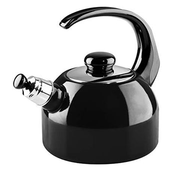 Riess, 0543-022, Flötenkessel Plus, CLASSIC- SCHWARZEMAILLE, 2 Liter, Durchmesser 18 cm, Emaille, schwarz, Induktion im Sale